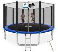 TRAMPOLINE - TECTAKE - Trampoline modèle B GARFUNKY Ø 457 cm certifié GS pour un maximum de sécurité - Noir/Bleu