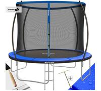 tectake® Trampoline Rond Ø305cm avec Échelle Trampoline Filet de Protection & Tour rembourré, Enfant Adultes Certifié Intertek Sécurité Maximale Jardin Cadeau