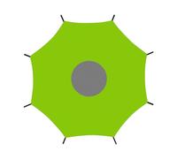 Trampoline Tent Cover, Outdoor Jumping Canopy, Waterproof Sunshade Shelter, Rainproof Oxford Cloth Tarp, UV-Resistant Protective Enclosure, Ideal for Backyard Fun, Poolside Play, 6-16feet Green