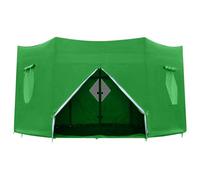 Trampoline Tent Cover - Waterproof Shade | 6-Pole Canopy Shield | for 6-Pole Round Trampolines, Breathable Mesh & Airflow, Oxford Cloth Anti-UV Coating, All-Weather Rain & Sun Defense