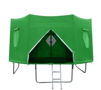 Trampoline Tent Cover - Waterproof Shade | 6-Pole Canopy Shield | for 6-Pole Round Trampolines, Breathable Mesh & Airflow, Oxford Cloth Anti-UV Coating, All-Weather Rain & Sun Defense