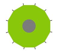 Trampoline Tent, Waterproof Anti-UV Cover, Rainproof Oxford Cloth Enclosure, Durable Sunshade Canopy for Outdoor Jumping, Pools, Waterparks, Birthdays, Picnics, Quick Folding