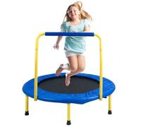 Trampoline - Trampoline de jardin pliable | 810x920x920 mm - Mini trampoline de fitness - Capacité de poids 60 kg - Trampoline pour enfants en bas âge - Bleu - Intérieur, Extérieur, Jardin, Intérieur