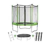 Trampoline Yoopi 2 avec Filet + Échelle + Couverture + Kit d'ancrage, 3.05m