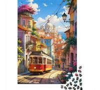 Tramway Architecture Jigsaw Puzzle, 1000 Pièces Jeu Intérieur Adulte | 70x50cm Carton, Exercice Mental, Ajustement Précis, Amateurs De Puzzles, Réduction Du Stress