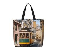 Tramway De Lisbonne Sac Fourre Tout Grand Tote Bag Décontracté Sac A Main Femmes Pour Travail Shopping Quotidienne