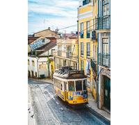 Tramway Jaune - Coffret de Puzzles impossibles de 5000 pièces, Jouets Puzzles 3D, Cadeaux Uniques, décorations pour la Maison 14 Ans+