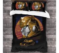 Tran-Sformers Rad Bumblebee Retro S Pi¨¨Ces Ensemble De Literie Housse De Couette D¨¦Coratif Pi¨¨Ces Ensemble De Literie Avec Taies D'oreiller
