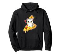 Tranche à Pizza Amusante avec Chat Assis et Dicton Sarcastique Sweat à Capuche
