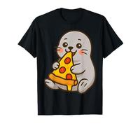 Tranche à Pizza au Pepperoni avec Phoque Mignon T-Shirt