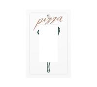 Tranche à pizza minimaliste avec interrupteur de fromage fondu, plaque murale à bascule, 1 interrupteur pour décoration de maison, cuisine, salle de bain