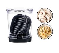 Tranche-Banane - Coupe-Légumes en Acier Inoxydable avec Gobelet,Avec Boîte De Conservation Coupe-Fraises Et Trancheuse,Pour Pastèque Fraise Raisin Champignon et Préparation Repas