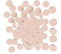 Tranche de bois de hêtre non finie, disques ronds en bois pour bricolage, éclats de bois naturels et rustiques pour la fabrication de bijoux et la décoration, 300 pièces réparties (2 cm)