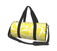 Tranche De Citron Jaune, Sac de Voyage de Grande capacité, Sac à Main Rond, Sac de Voyage de Sport, fourre-Tout, Sac de Fitness