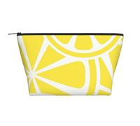 Tranche De Citron Jaune, Trousse de Toilette Trousse de Maquillage Sac à cosmétiques Trousse de Toilette de Voyage Portable
