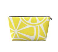 Tranche De Citron Jaune, Trousse de Toilette Trousse de Maquillage Sac à cosmétiques Trousse de Toilette de Voyage Portable