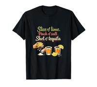 Tranche de Citron Vert pincée de sel Shot de Tequila T-Shirt