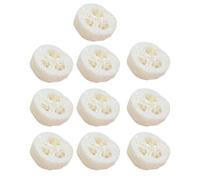 Tranche De Foofah Naturelle - Coupes De Luffa Organiques, Insert De Savon De Bricolage | 10pcs Fais De Bac À Main Fait À La Main, Base De Savon Éponge, Coussin De Gommage Pour Le Visage, Alimentation