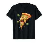 Tranche de Monstre de Pizza en colère Amusante pour Les Joueurs T-Shirt
