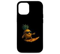 Tranche de Pizza Amusante en Forme d'ananas pour Le Surf Coque pour iPhone 12/12 Pro