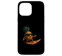 Tranche de Pizza Amusante en Forme d'ananas pour Le Surf Coque pour iPhone 13 Pro Max