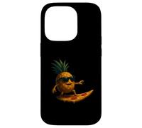 Tranche de Pizza Amusante en Forme d'ananas pour Le Surf Coque pour iPhone 14 Pro