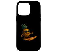 Tranche de Pizza Amusante en Forme d'ananas pour Le Surf Coque pour iPhone 14 Pro Max