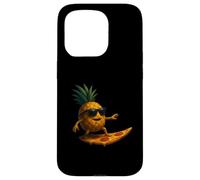 Tranche de Pizza Amusante en Forme d'ananas pour Le Surf Coque pour iPhone 15 Pro