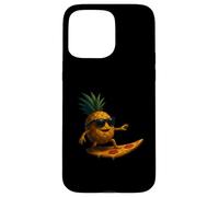 Tranche de Pizza Amusante en Forme d'ananas pour Le Surf Coque pour iPhone 15 Pro Max