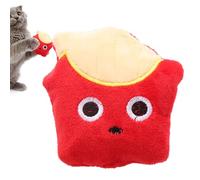 Tranche de pizza pour chat Jouet interactif apaisant pour chat | Peluche douce créative pour exercer une consommation d'énergie attrayante et résistante aux morsures d'herbe à chat infusée