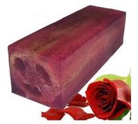 Tranche de savon artisanal Collection Loofah Rose