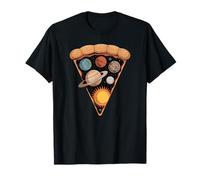 Tranche Galactique Univers Pizza Planètes T-Shirt