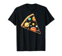 Tranche Galactique Univers Pizza Planètes T-Shirt