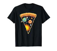 Tranche Galactique Univers Pizza Planètes T-Shirt