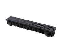 Tranchée de drainage,installation rapide sans maçonnerie,avec options de couverture ou de découverte,adaptée aux systèmes de drainage carrés et de cour(With lid,300)