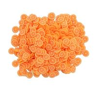 Tranches D'art D'ongle de Fruit, Tranches D'art D'ongle avec la Forme de Fruit, Accessoires de Décoration de Lunettes de Téléphone Portable D'argile de Polymère 10g / Paquet, Breloques(Orange)