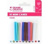 Tranches de canes mini mini fleurs - graine créative Multicolore - assort. G