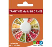 Tranches de mini canes 'DTM' Fruits 18g