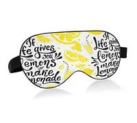 Tranches de citron jaune Si la vie vous donne des citrons Faire de la limonade Masques pour les yeux Blocs de couverture Masque de sommeil léger Abat-jour Couverture avec bandeau relaxant pour les yeu