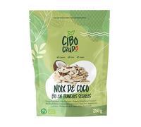 Tranches de Coco Bio - 200g. Copeaux de Noix de Coco non Soufrés et non Sucrés. De l'Agriculture Biologique. Séché au Soleil Rapé Noix de Coco pour Casse-Croûte ou Recettes Sucrées.