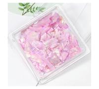 Tranches de coquillage d'ormeau irrégulières, 1 Pot de tranches de coquille d'ormeau, paillettes for Nail Art, accessoire de décoration à créer soi-même PD-0169(PT189-02)
