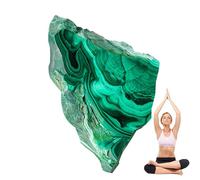 Tranches de cristals de malachite naturelle pour la décoration de la maison | Dalle de malachite de polie | Pierres de malachite décoratives pour l'art de la maison et du jardin | Décoration