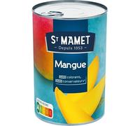Tranches de Mangues ensoleillées St Mamet 425g - Douceur exotique & Qualité irrésistible - Compotes de Fruits Naturels - Le Lot De 4
