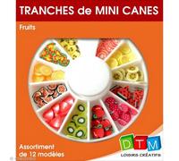 Tranches de mini canes 'DTM' Fruits 18g
