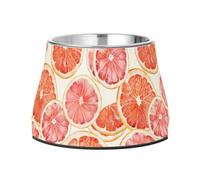 Tranches de pamplemousse rose surélevées avec support en acier inoxydable pour petits animaux domestiques