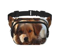 Tranches de pastèque Sac banane pour homme et femme - Sac banane double réglable pour voyage, sport et quotidien, Chats et chiens, Taille unique