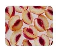 Tranches De Pêches Fraîches Tapis De Souris Portable Mouse Pad Petit Mousepad pour Maison Travail Voyage 25X30Cm