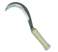 Tranchet faucille canarien avec manche en bois coloris naturel - 24 cm