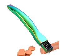 Trancheur à Ciboulette - Manche Ergonomique Antidérapant | Éminceur d'Oignons Verts de Cuisine | pour Dortoir Camping Pique-nique Restauration Camion Mère Père Femme au Foyer