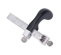 Trancheur de Lanière, Manche Aluminium Outil Ceinture Cuir 2 Remplacements Acier DIY Artisanat Dentelle Accessoire Maroquinerie Pro Kit Solide